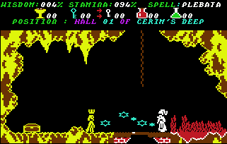 This guy has more pressing problems then deciding whether or not to go down the trapdoor...